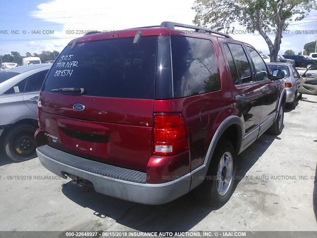 1FMZU73K23UB84514 - 2003 FORD EXPLORER XLT/XLT SPORT/NBX 红色 照片 4
