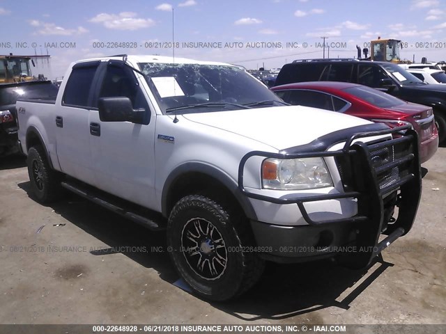 1FTPW14V48FA67380 - 2008 FORD F150 SUPERCREW თეთრი ფოტო 1