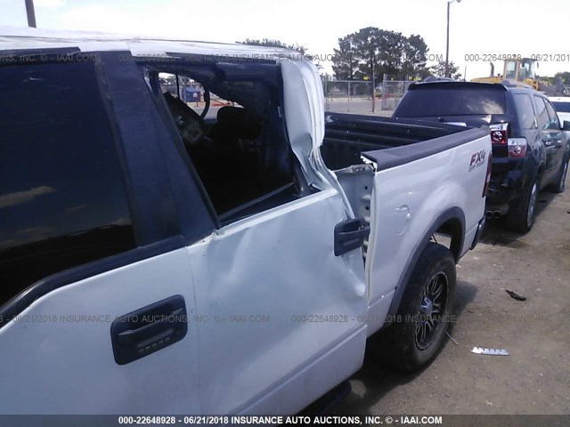 1FTPW14V48FA67380 - 2008 FORD F150 SUPERCREW თეთრი ფოტო 6