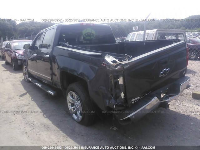 3GCUKSEC8EG331762 - 2014 CHEVROLET SILVERADO K1500 LTZ BLACK photo 3