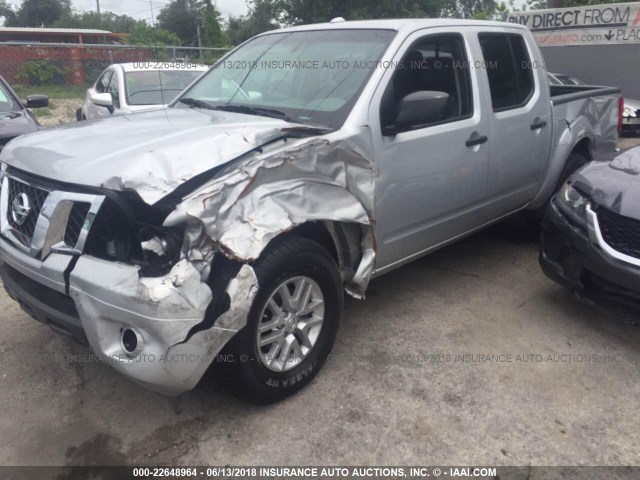 1N6AD0ER0GN796808 - 2016 NISSAN FRONTIER S/SV/SL/PRO-4X SILVER photo 2