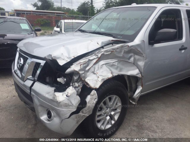 1N6AD0ER0GN796808 - 2016 NISSAN FRONTIER S/SV/SL/PRO-4X SILVER photo 6