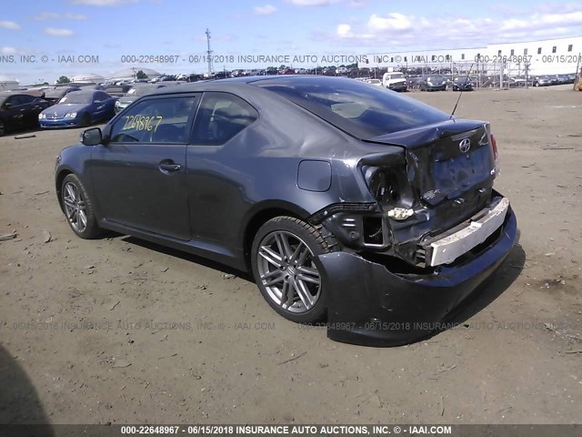 JTKJF5C76C3037168 - 2012 TOYOTA SCION TC 灰色 照片 3