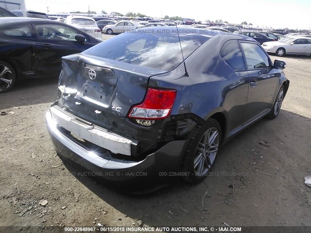 JTKJF5C76C3037168 - 2012 TOYOTA SCION TC 灰色 照片 4