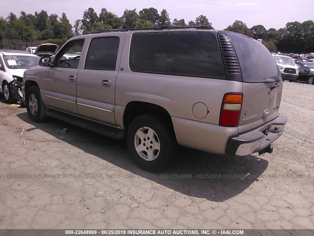 3GNEC16Z22G304493 - 2002 CHEVROLET SUBURBAN C1500 TAN photo 3