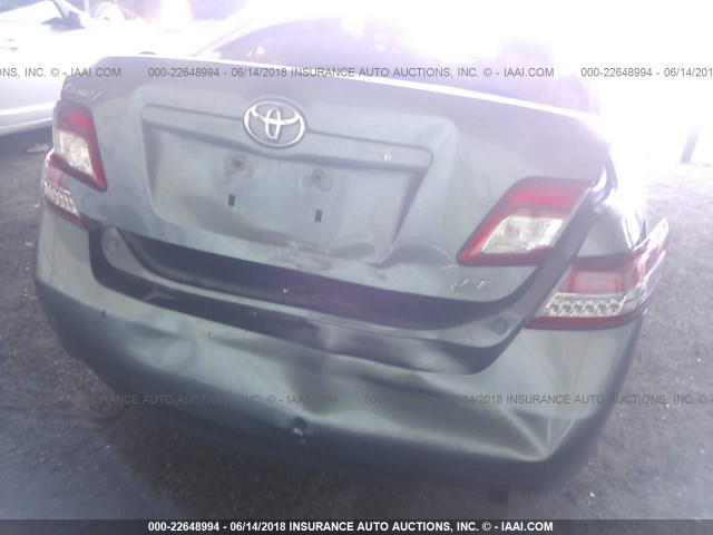 4T4BF3EK4AR024607 - 2010 TOYOTA CAMRY SE/LE/XLE 绿色 照片 6