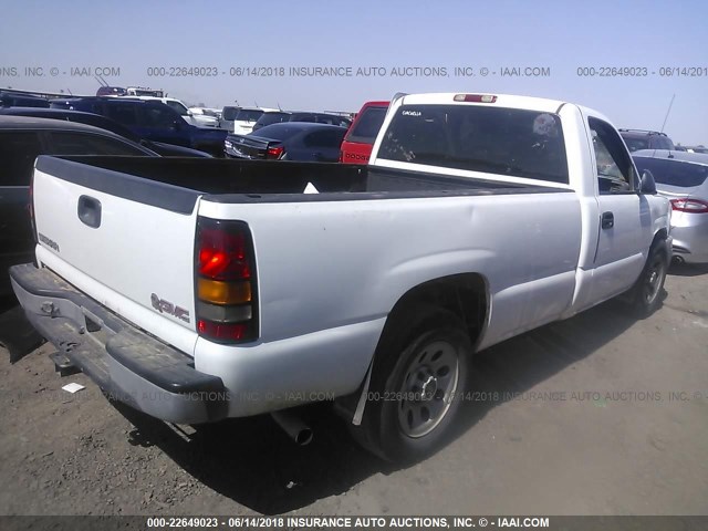 1GTEC14X75Z188979 - 2005 GMC NEW SIERRA C1500 WHITE photo 4