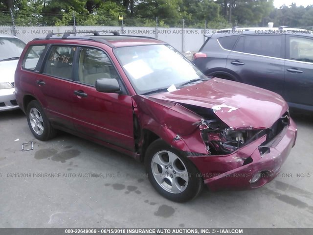 JF1SG65674H751775 - 2004 SUBARU FORESTER 2.5XS წითელი ფოტო 1