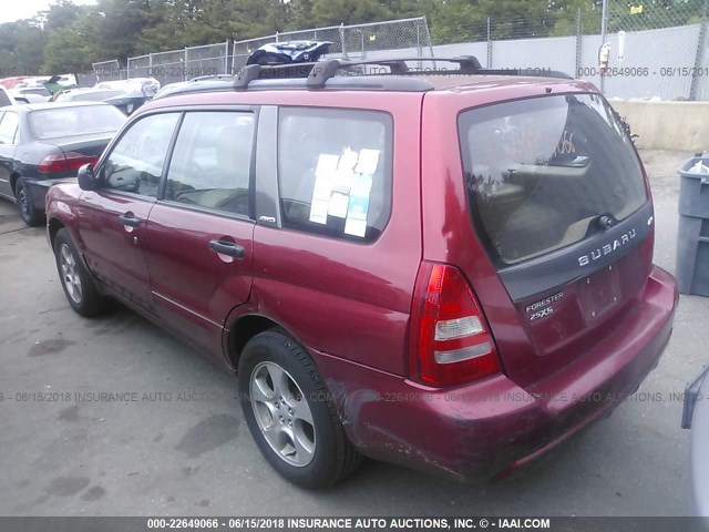 JF1SG65674H751775 - 2004 SUBARU FORESTER 2.5XS წითელი ფოტო 3