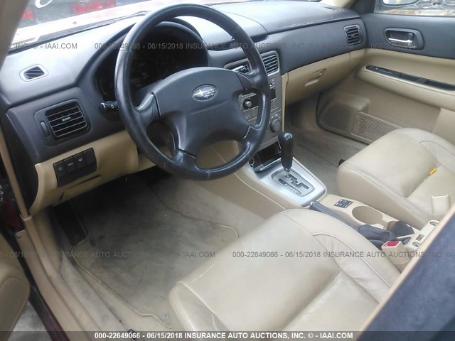 JF1SG65674H751775 - 2004 SUBARU FORESTER 2.5XS წითელი ფოტო 5