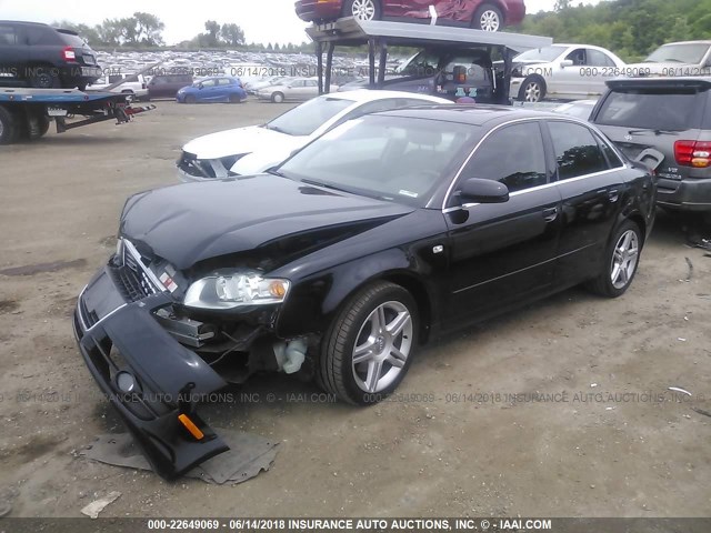 WAUDF78E17A183712 - 2007 AUDI A4 2.0T QUATTRO BLACK photo 2