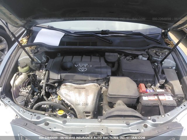 4T4BF3EK2AR011225 - 2010 TOYOTA CAMRY SE/LE/XLE 绿色 照片 10