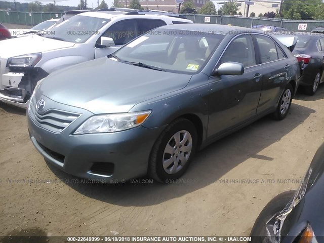 4T4BF3EK2AR011225 - 2010 TOYOTA CAMRY SE/LE/XLE 绿色 照片 2