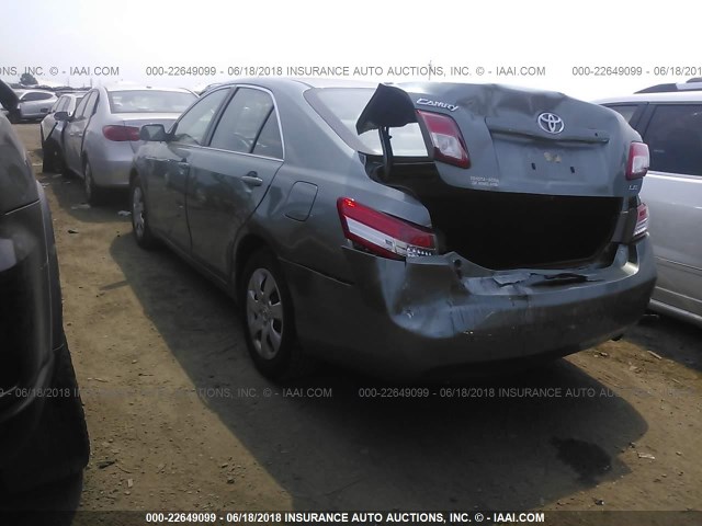 4T4BF3EK2AR011225 - 2010 TOYOTA CAMRY SE/LE/XLE 绿色 照片 3