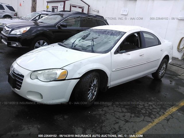 1C3EL56T34N170006 - 2004 CHRYSLER SEBRING LXI WHITE photo 2