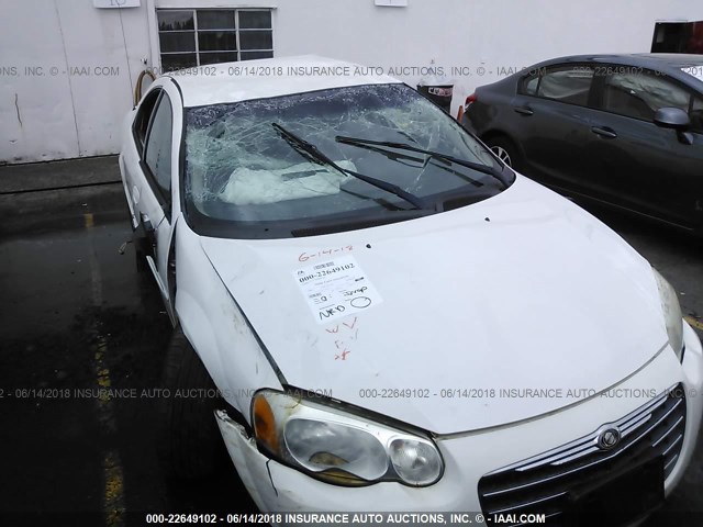 1C3EL56T34N170006 - 2004 CHRYSLER SEBRING LXI WHITE photo 6