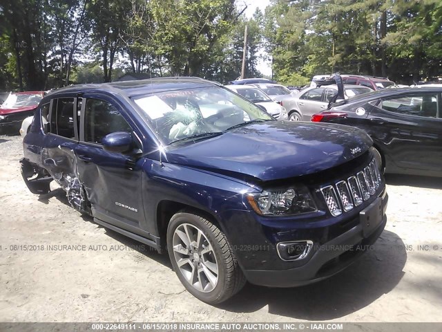 1C4NJDEB9GD663655 - 2016 JEEP COMPASS LATITUDE ლურჯი ფოტო 1