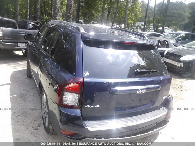 1C4NJDEB9GD663655 - 2016 JEEP COMPASS LATITUDE ლურჯი ფოტო 3
