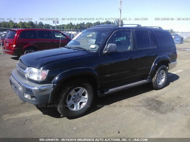 JT3GN86R210203417 - 2001 TOYOTA 4RUNNER SR5 BLACK photo 2