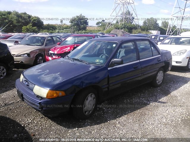 3FASP13J2SR143961 - 1995 FORD ESCORT LX/SPORT BLUE photo 2