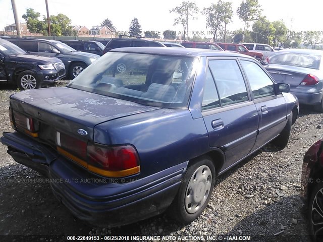 3FASP13J2SR143961 - 1995 FORD ESCORT LX/SPORT BLUE photo 4