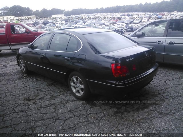 JT8BD69S220167773 - 2002 LEXUS GS 300 BLACK photo 3