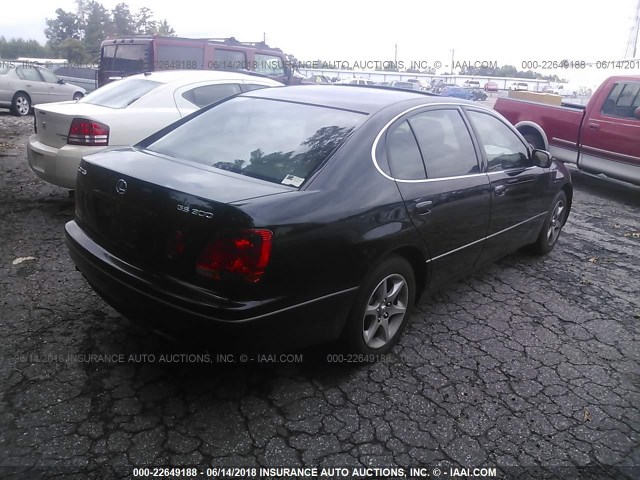 JT8BD69S220167773 - 2002 LEXUS GS 300 BLACK photo 4