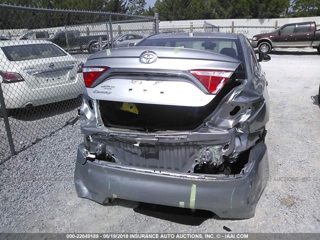 4T1BF1FK2FU105285 - 2015 TOYOTA CAMRY LE/XLE/SE/XSE SILVER photo 6