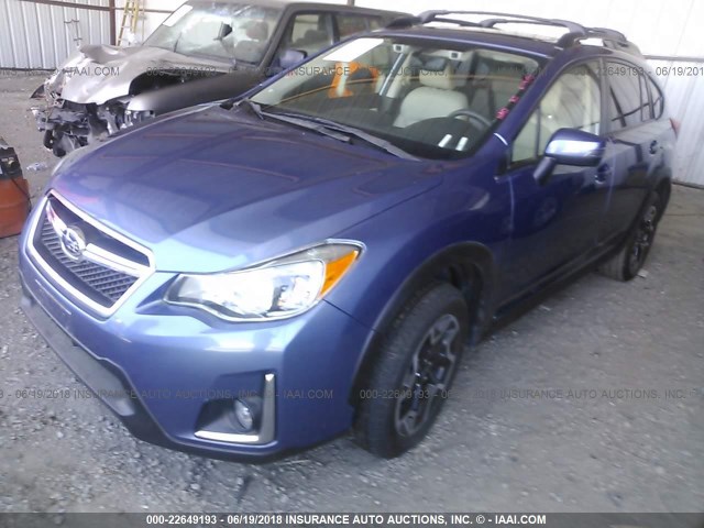 JF2GPANC4HH280815 - 2017 SUBARU CROSSTREK LIMITED BLUE photo 2