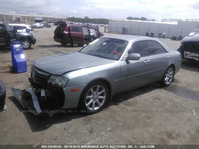 JNKAY41E44M401207 - 2004 INFINITI M45 SILVER photo 2