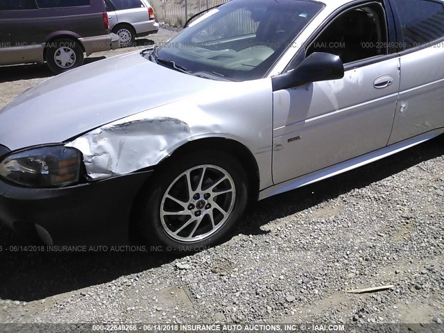 2G2WR524141365606 - 2004 PONTIAC GRAND PRIX GTP GRAY photo 6