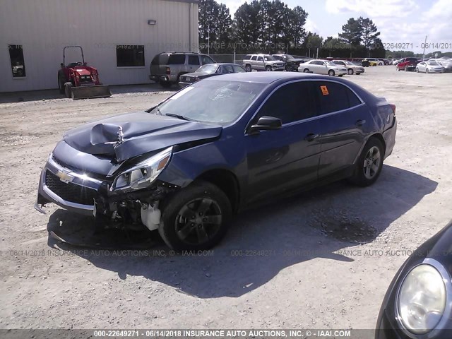 1G11B5SL6FF229736 - 2015 CHEVROLET MALIBU LS Light Blue photo 2