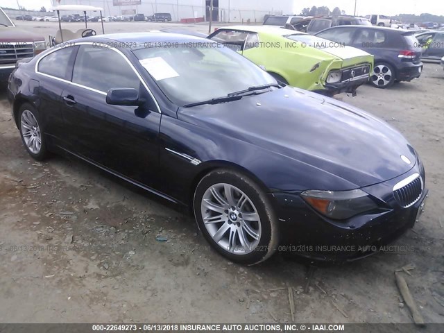 WBAEH13587CR52309 - 2007 BMW 650 I BLUE photo 1