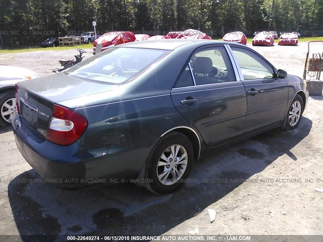 4T1BF32K84U074526 - 2004 TOYOTA CAMRY LE/XLE/SE მწვანე ფოტო 4