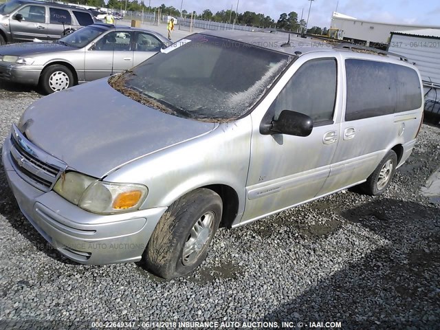 1GNDX13E72D322096 - 2002 CHEVROLET VENTURE LUXURY GRAY photo 2