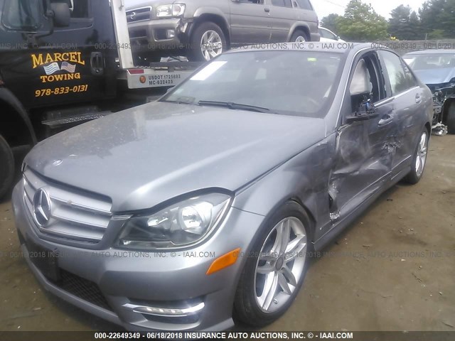 WDDGF8BB7CA707658 - 2012 MERCEDES-BENZ C 300 4MATIC SILVER photo 2