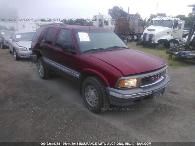 1GKDT13W0T2561360 - 1996 GMC JIMMY BURGUNDY photo 1