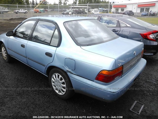 JT2AE09E9P0027379 - 1993 TOYOTA COROLLA LE/DX Açıq mavi foto 3