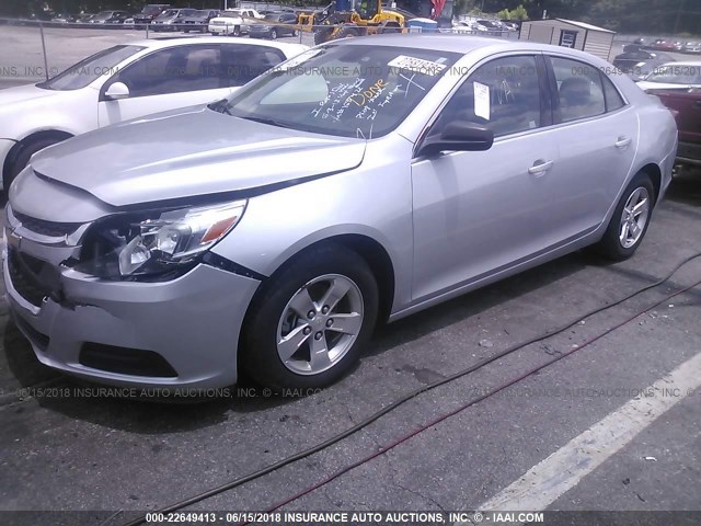 1G11B5SL6FF165472 - 2015 CHEVROLET MALIBU LS SILVER photo 2