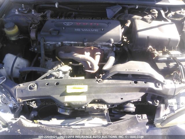 4T1BE32K02U584028 - 2002 TOYOTA CAMRY LE/XLE/SE მუქწითელი ფოტო 10