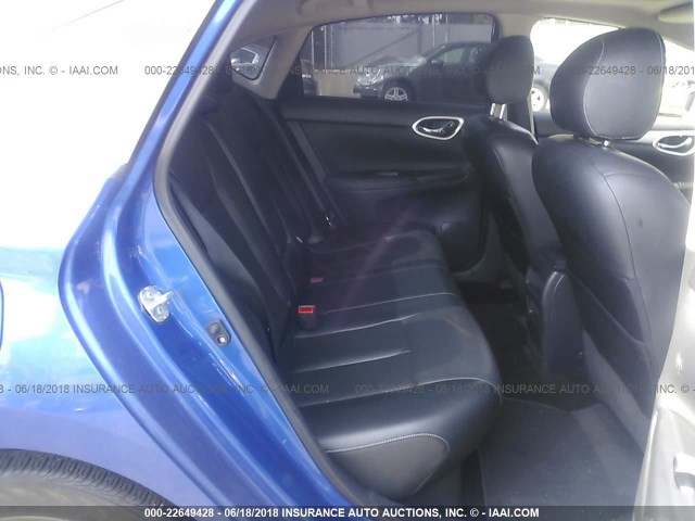 3N1AB7AP0FY378078 - 2015 NISSAN SENTRA S/SV/SR/SL BLUE photo 8