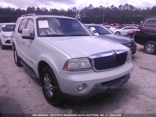 5LMEU68H34ZJ22871 - 2004 LINCOLN AVIATOR WHITE photo 1