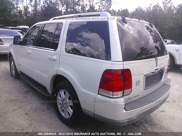 5LMEU68H34ZJ22871 - 2004 LINCOLN AVIATOR WHITE photo 3