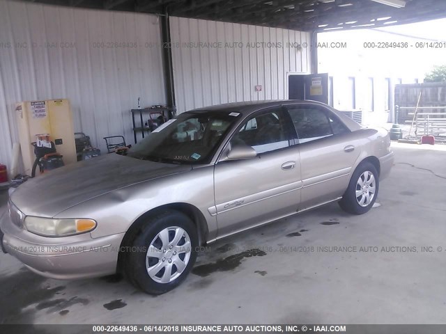 2G4WS52J1Y1335013 - 2000 BUICK CENTURY CUSTOM GOLD photo 2