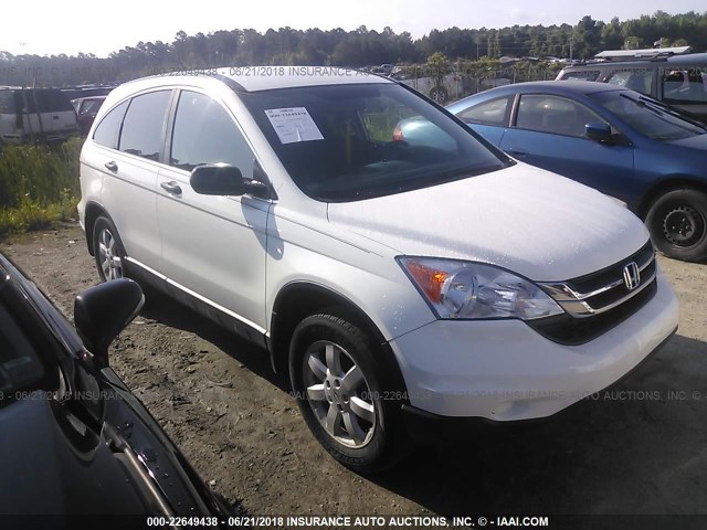 5J6RE3H4XBL013707 - 2011 HONDA CR-V SE WHITE photo 1