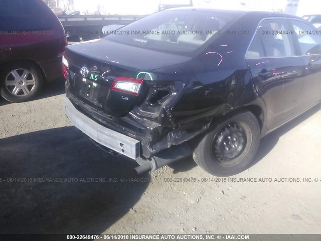 4T4BF1FK1CR191416 - 2012 TOYOTA CAMRY SE/LE/XLE 黑色 照片 6