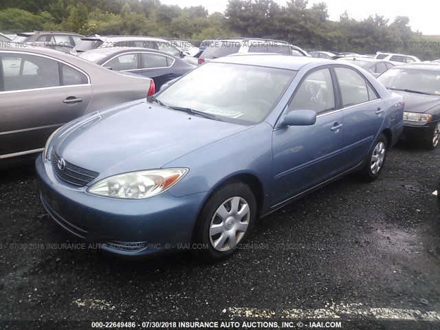 4T1BE32K64U917917 - 2004 TOYOTA CAMRY LE/XLE/SE 蓝色 照片 2