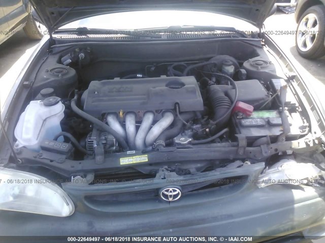 1NXBR12E4YZ315249 - 2000 TOYOTA COROLLA VE/CE/LE 绿色 照片 10