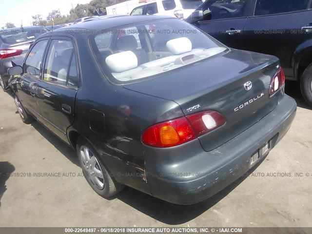 1NXBR12E4YZ315249 - 2000 TOYOTA COROLLA VE/CE/LE 绿色 照片 3