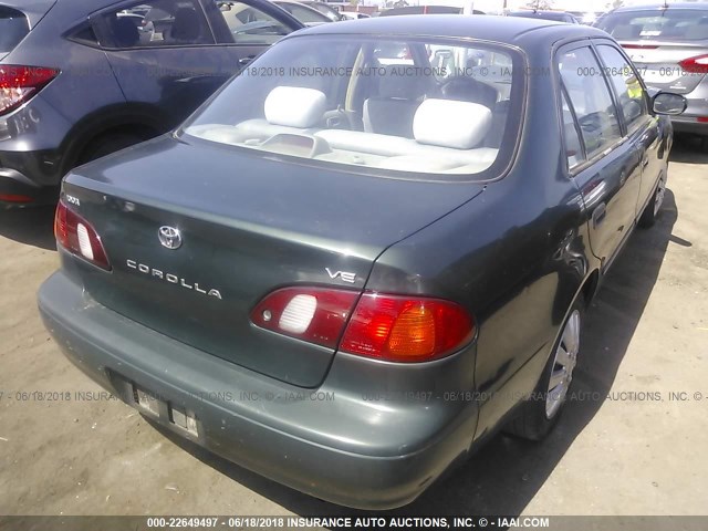 1NXBR12E4YZ315249 - 2000 TOYOTA COROLLA VE/CE/LE 绿色 照片 4
